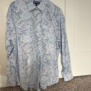 Panhandle Western Paisley Pearl Snap Shirt XL